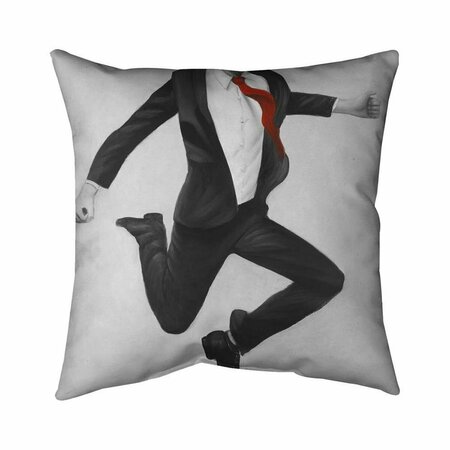 FONDO 26 x 26 in. Happy Classic Man-Double Sided Print Indoor Pillow FO2773737